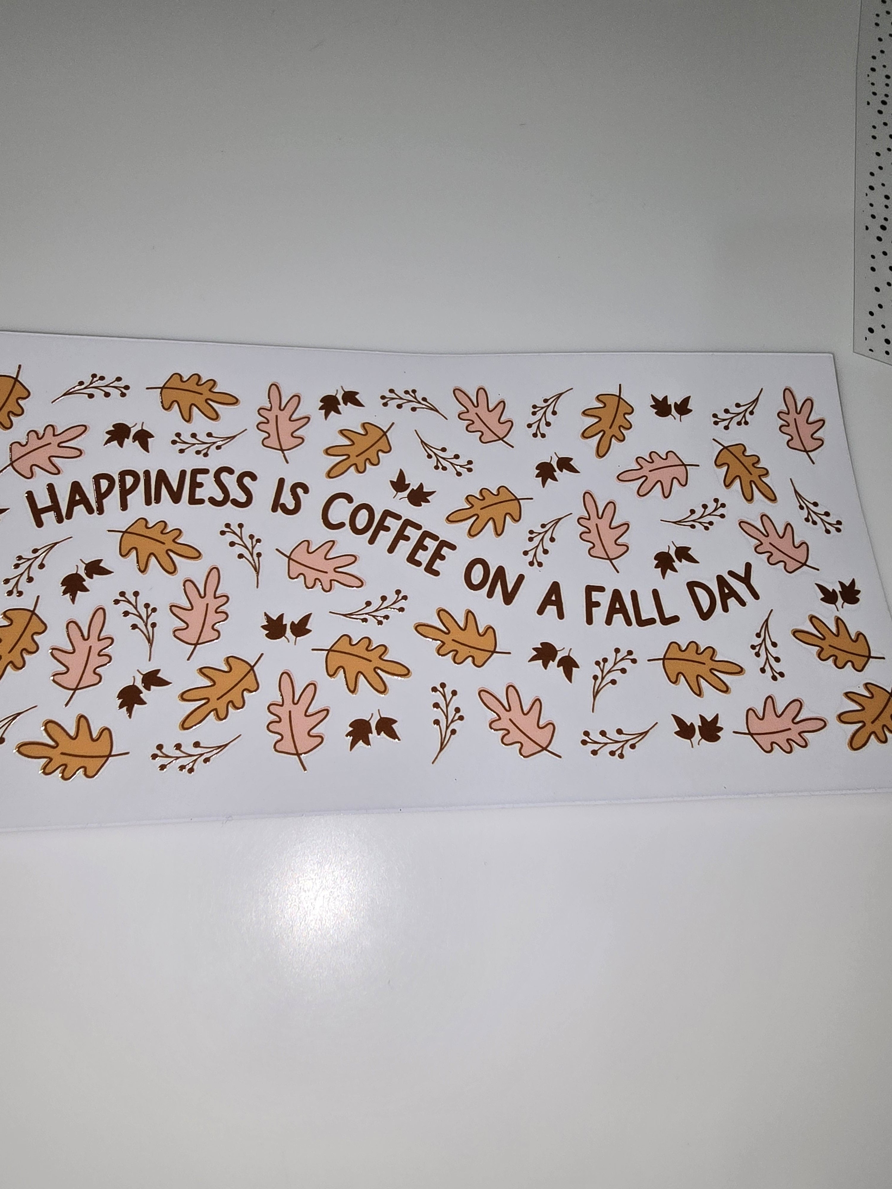 Happiness is coffee on a fall day