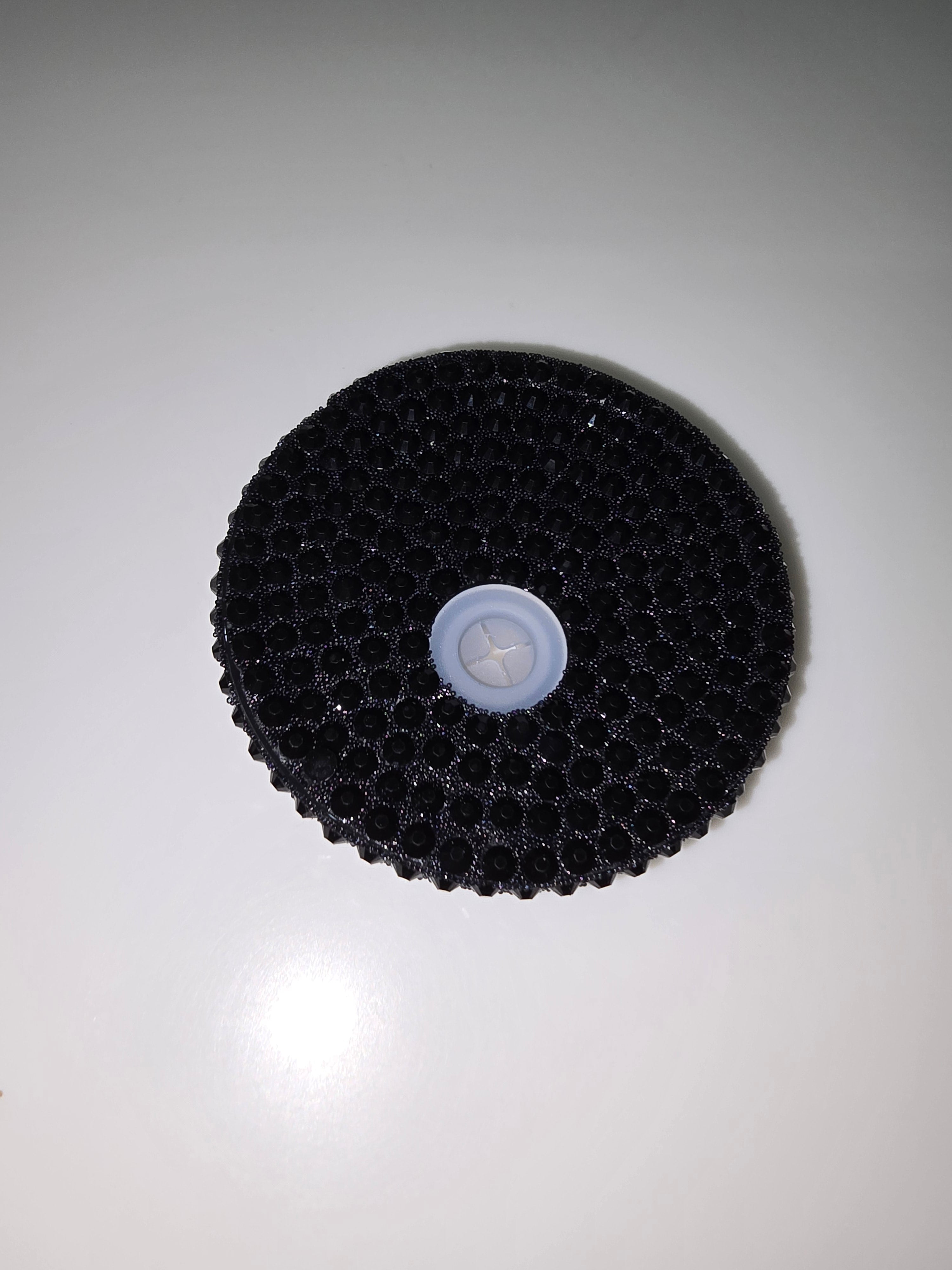 Black Rhinestone Lid