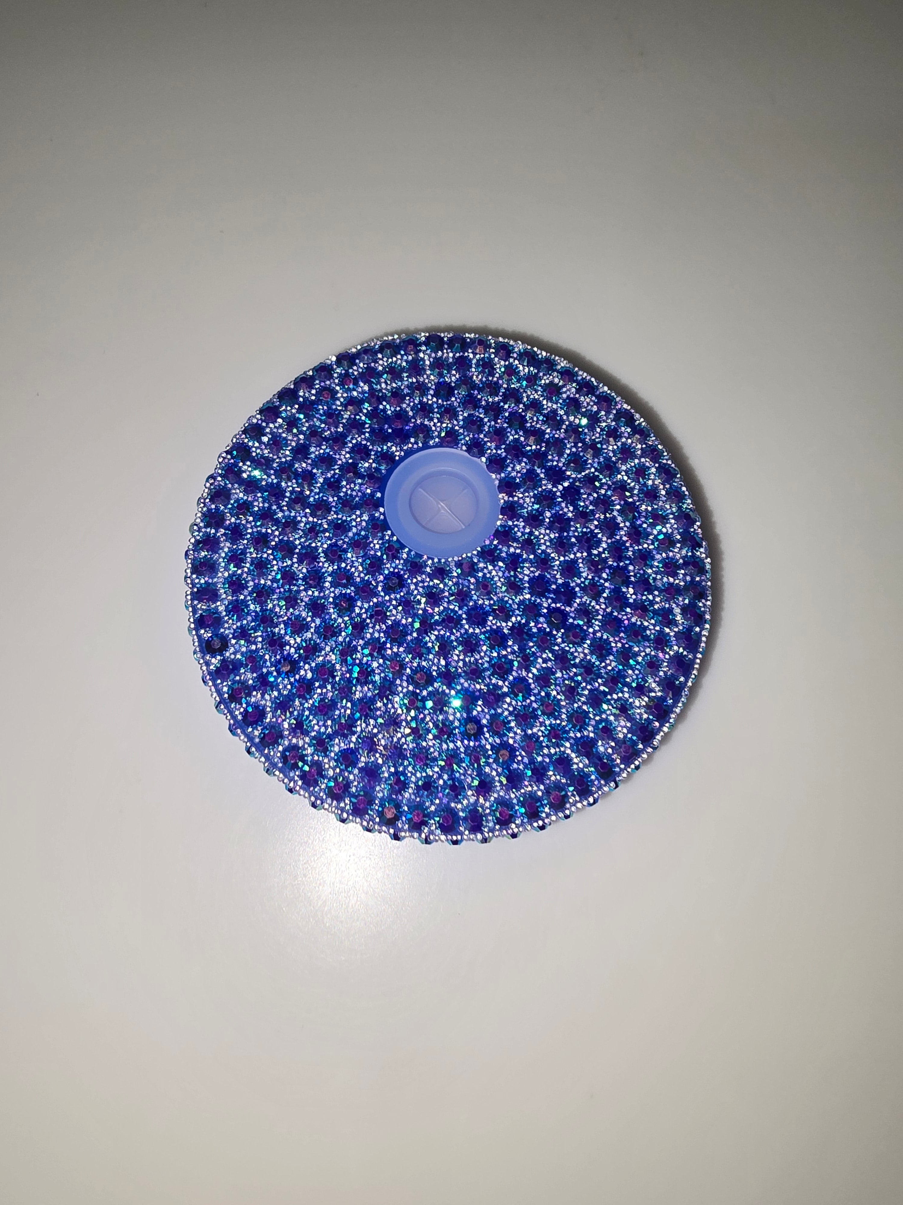 Royal Blue Rhinestone Lids