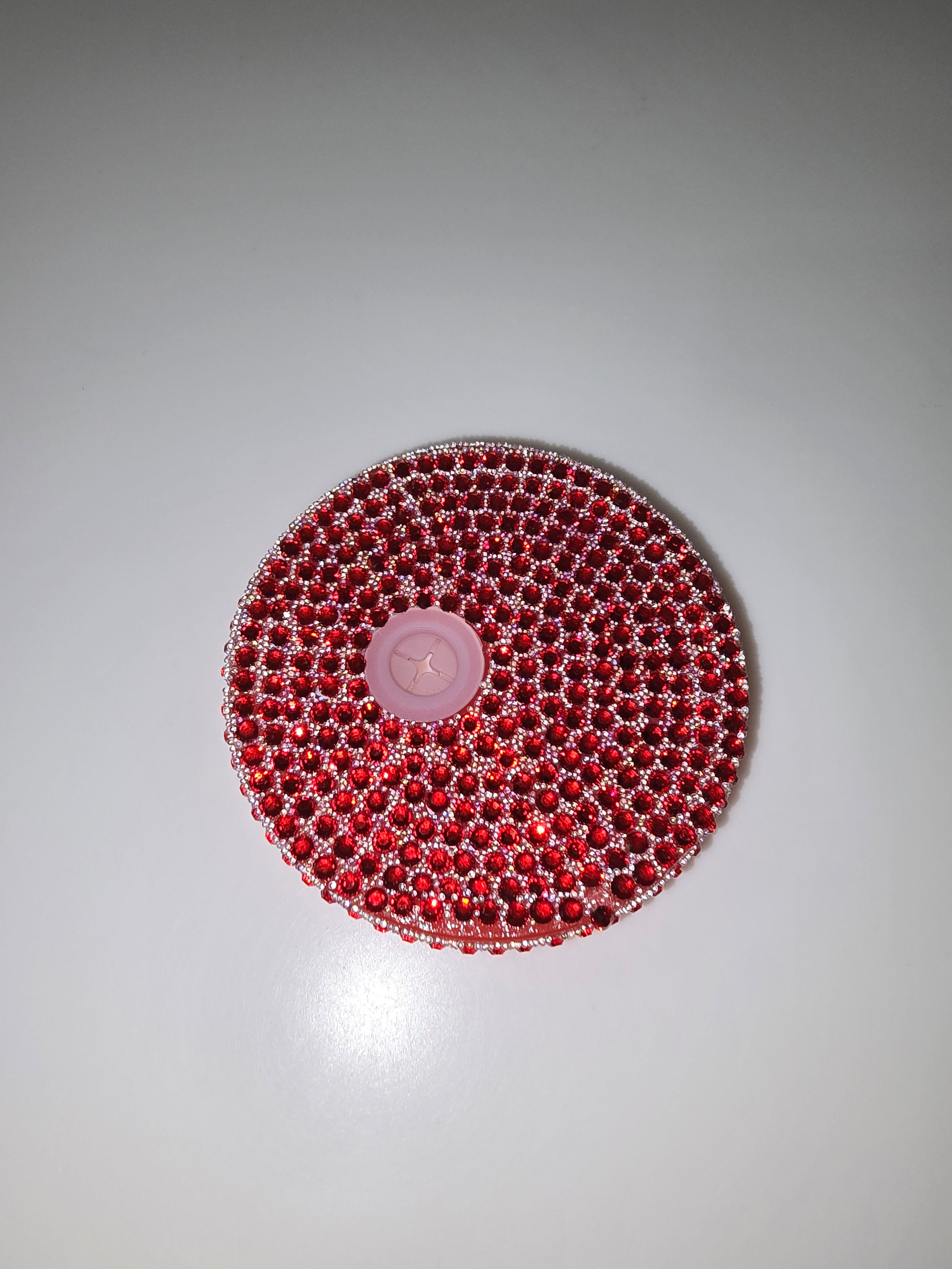 Red Rhinestone Lids