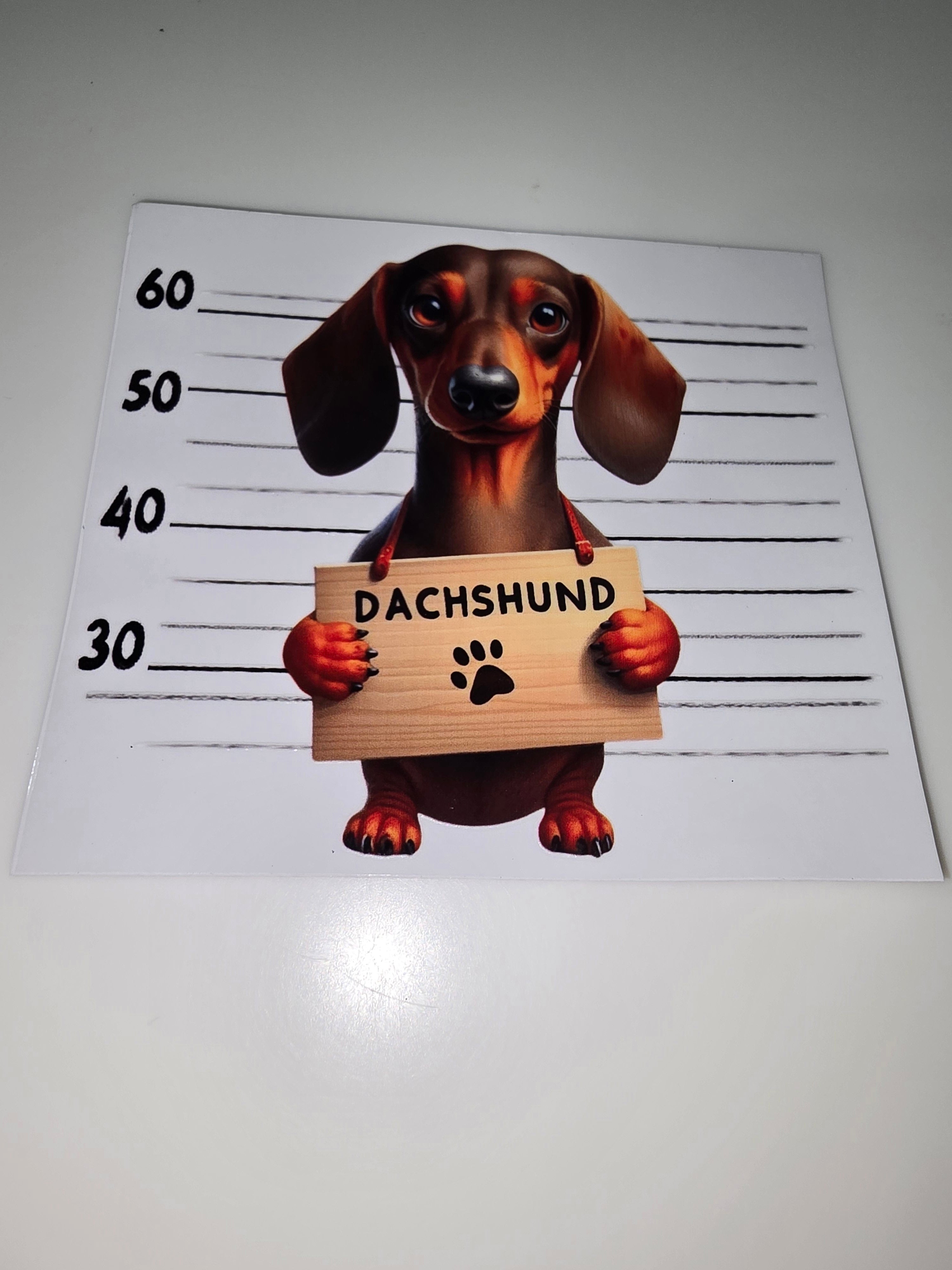 Dachshund mug shot