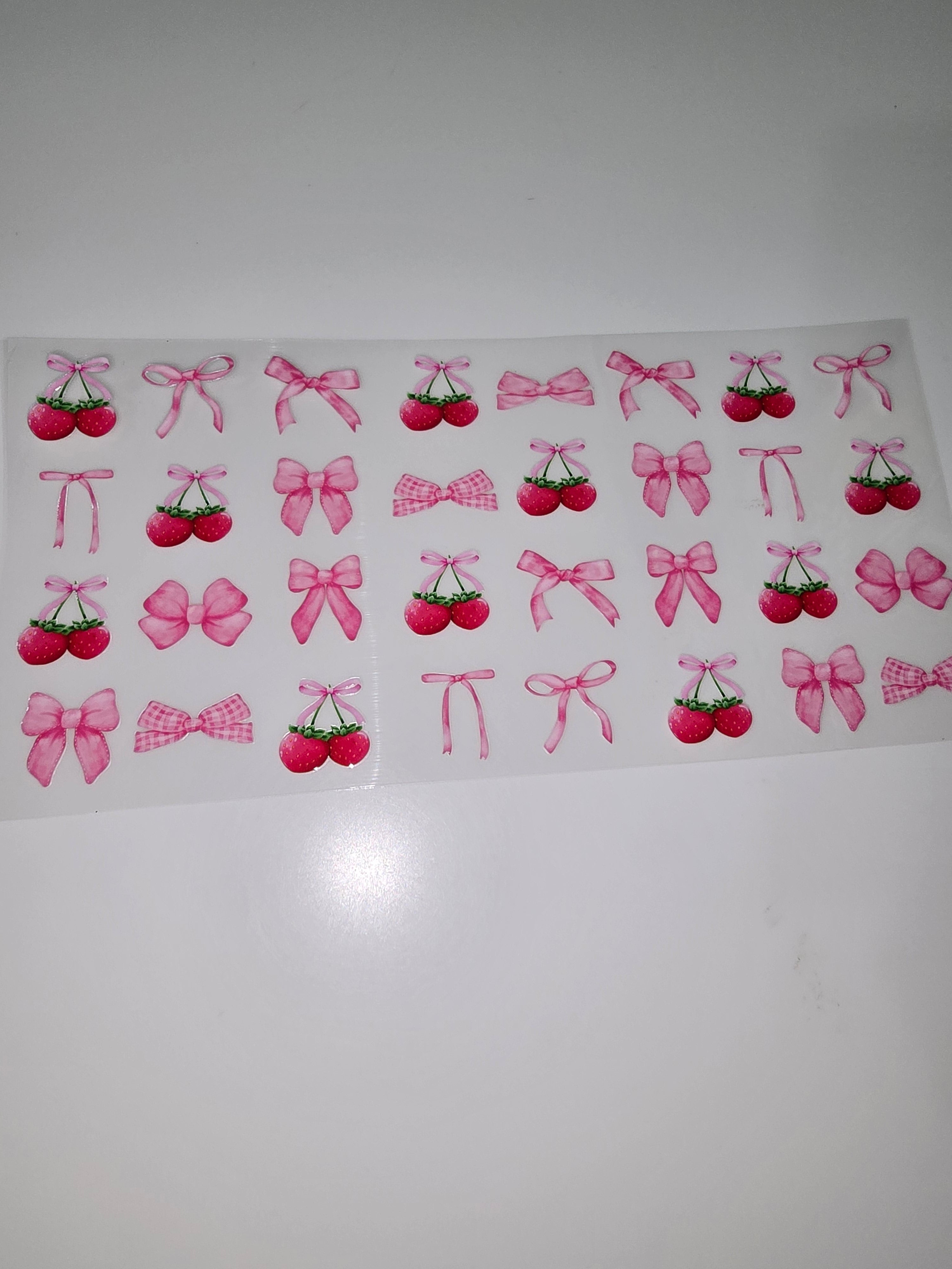 Strawberries & Pink Bows