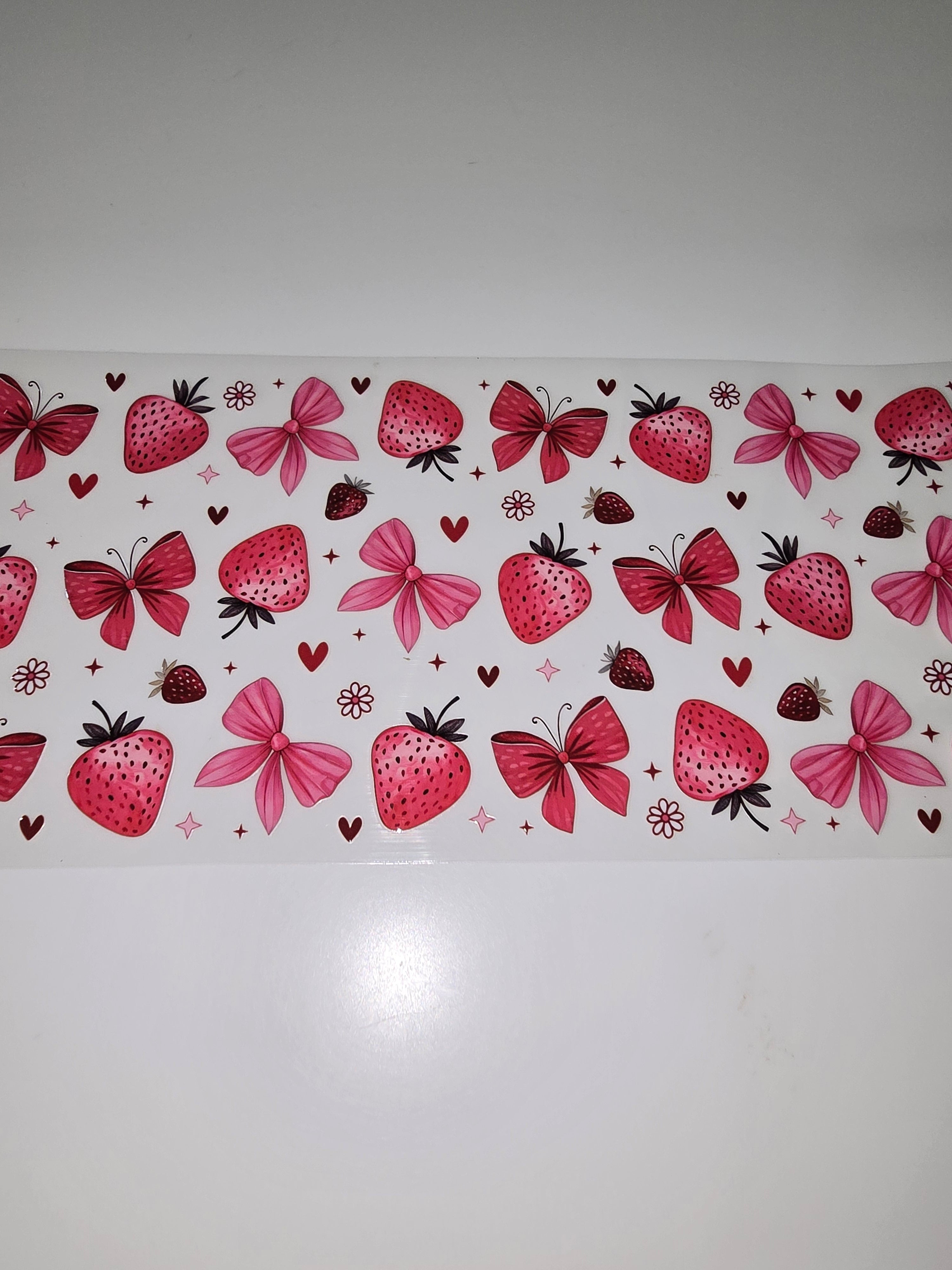 Strawberries & Red Bows