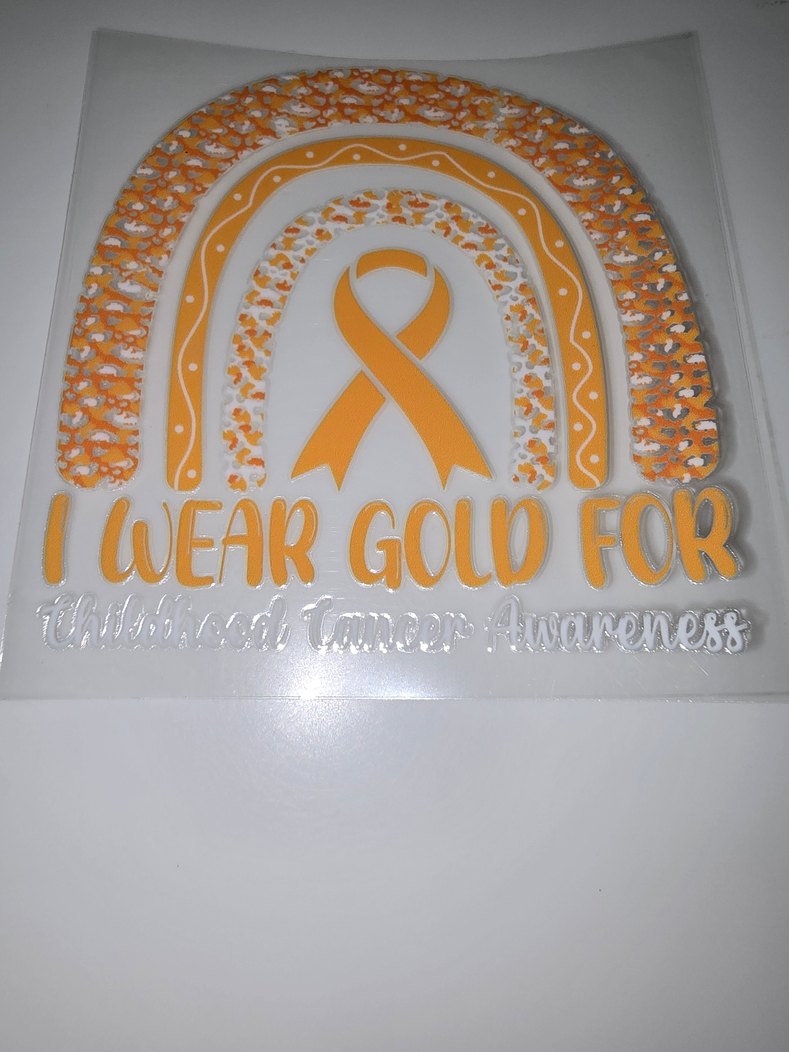 I wear yellow for childhood cancer awareness