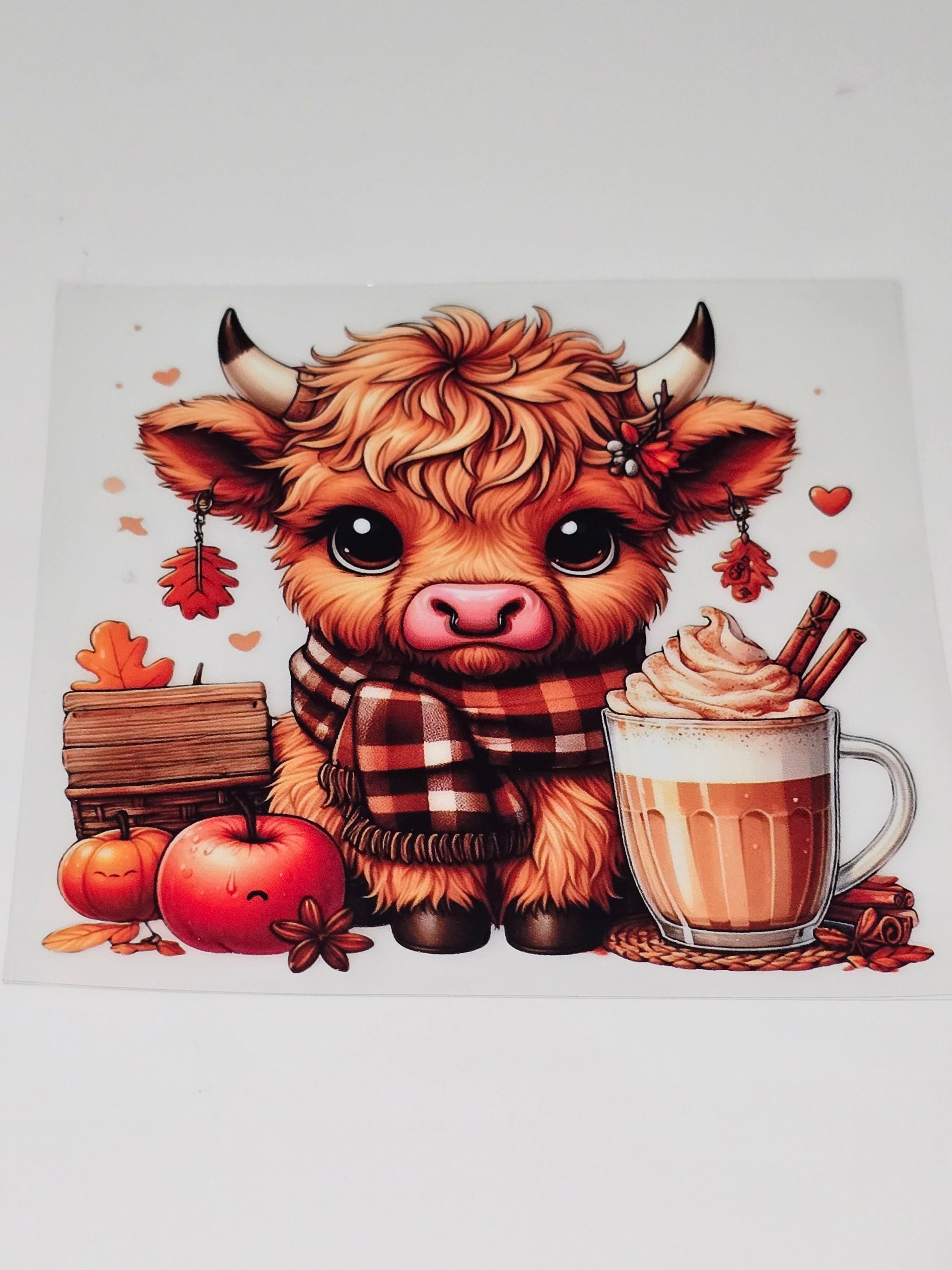 Cow, coffee, pumpkins and apples