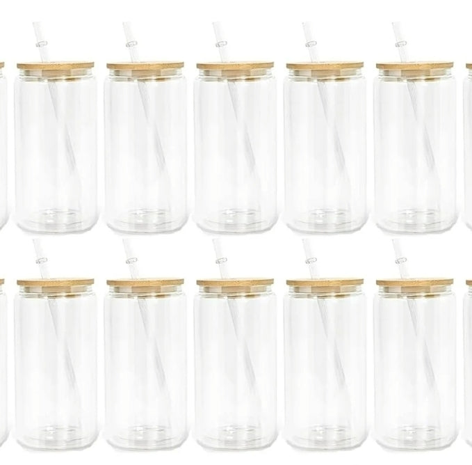 16 oz Glass Snow Globe Cup