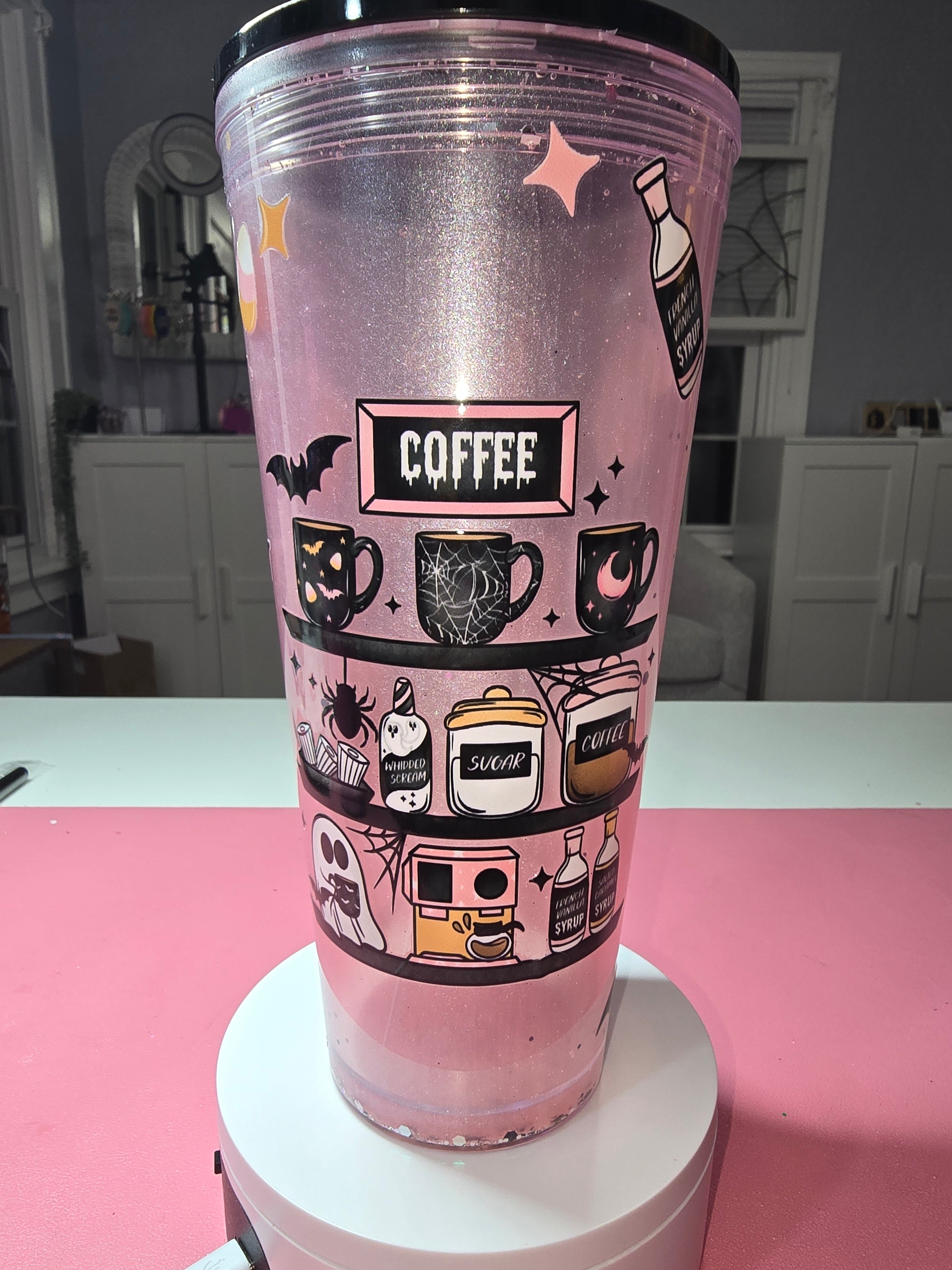 Pink Mica 24 oz Acrylic Cup