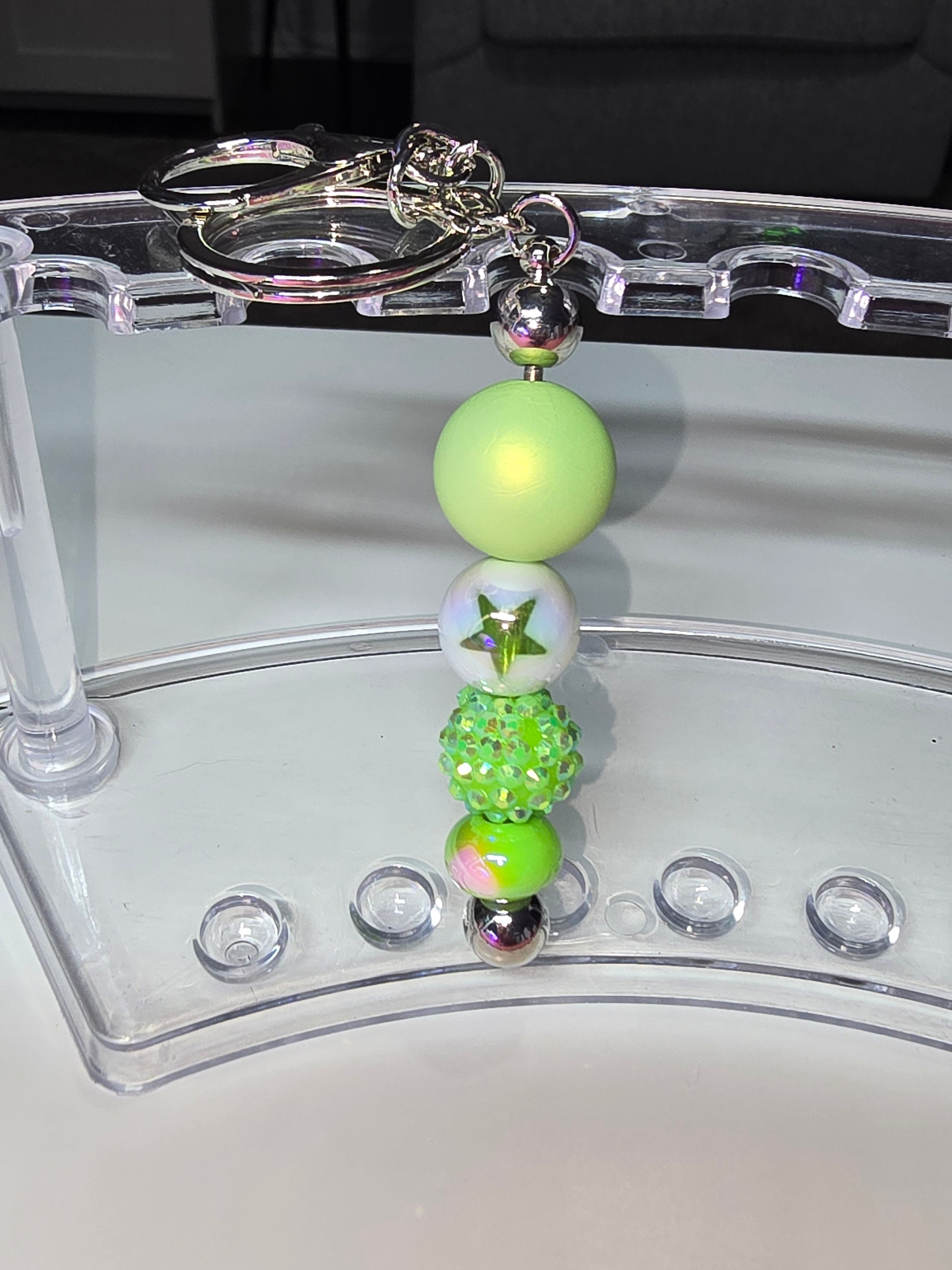 Lime Star key chain
