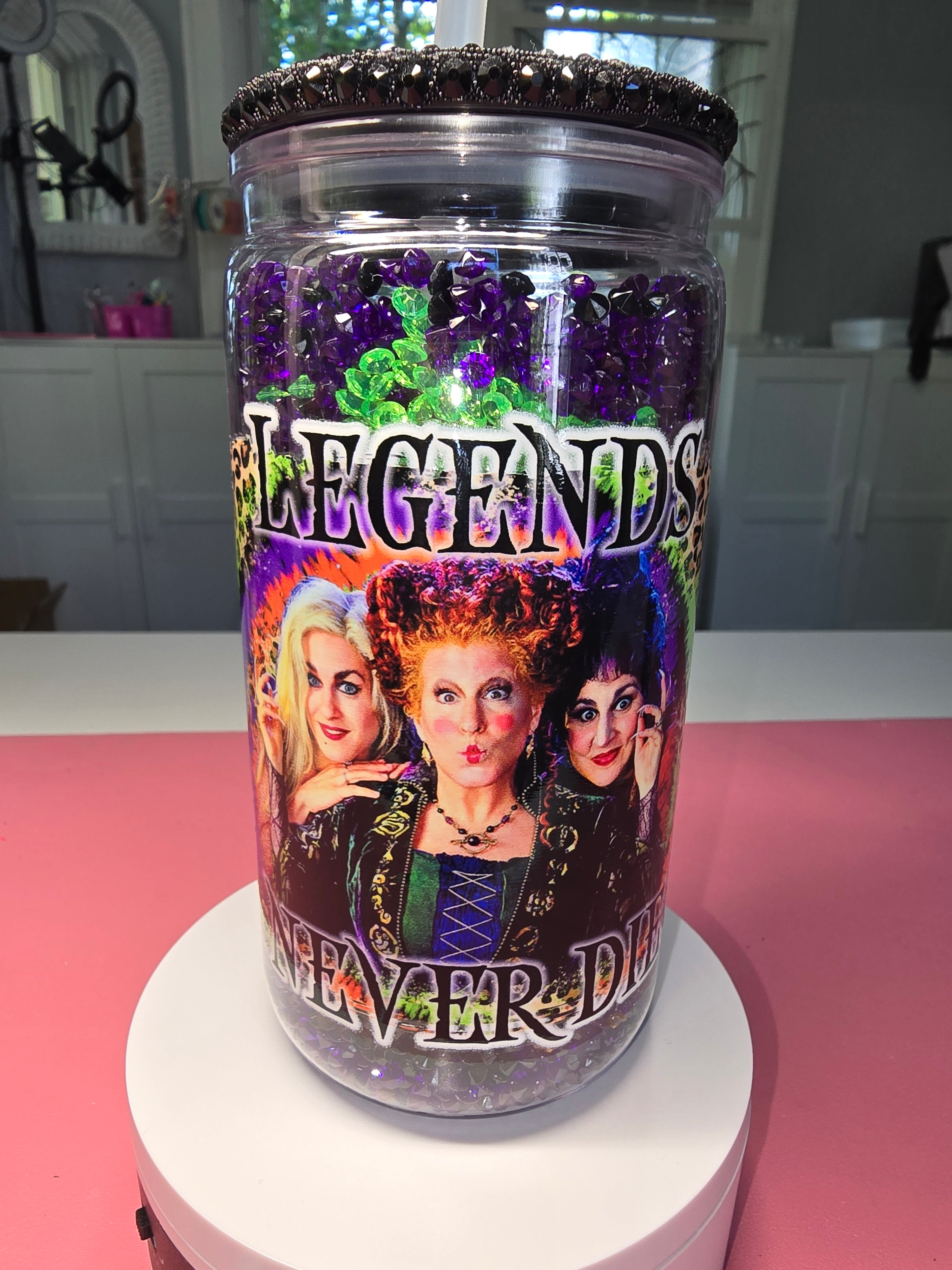 16 oz Hocus Pocus Rhinestone Tumbler